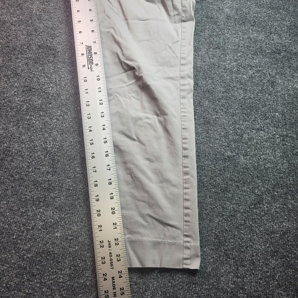 Banana Republic Women Stretch Slim Chino Pants Size 0 Gray Khaki Ankle Workwear - Picture 3 of 8